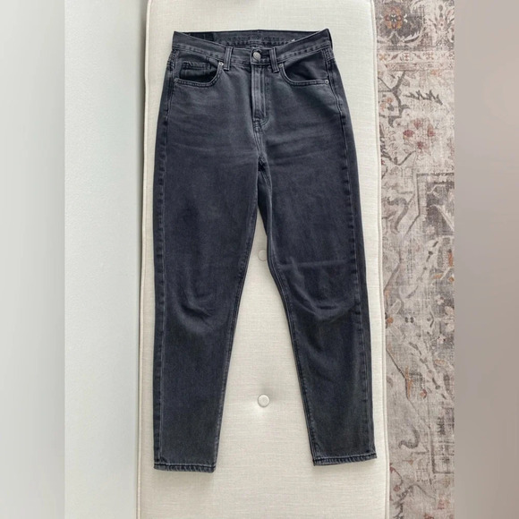 Black  American Eagle Mom Jean - 00 - Picture 3 of 8